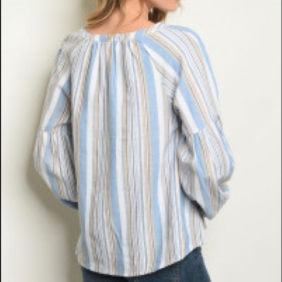 Blue Striped Top - Picture 2 of 2